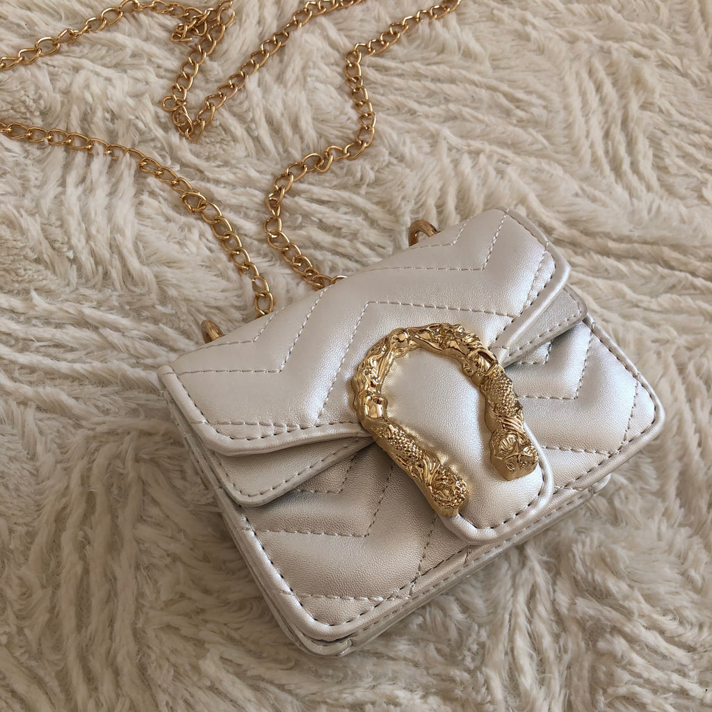 Mini Luxe Bag - White - SOFIA WITH LOVE